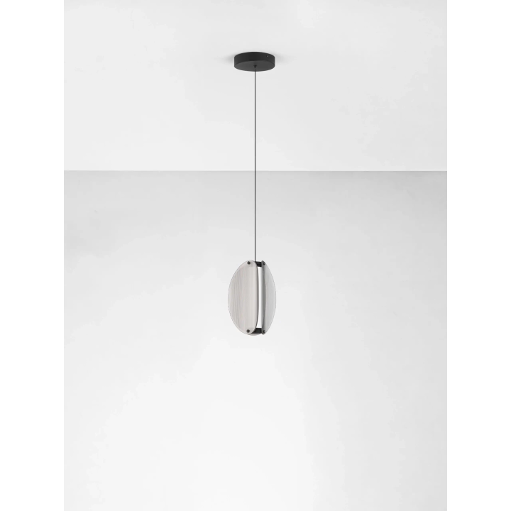 LUCES NOIR 9W black single decorative LED pendant lamp