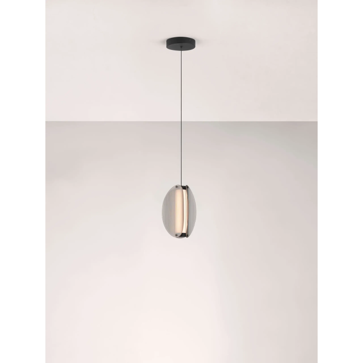 LUCES NOIR 9W black single decorative LED pendant lamp