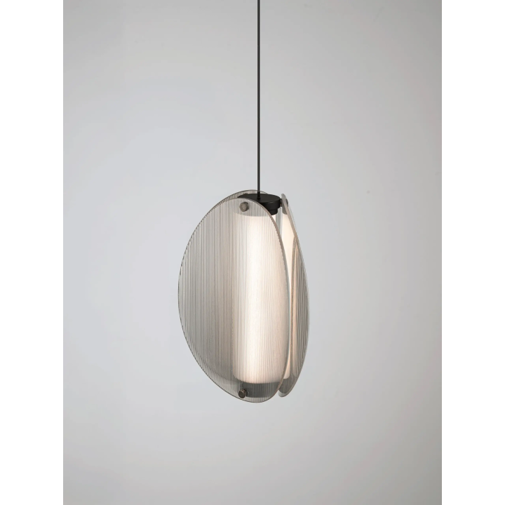 LUCES NOIR lampa wisząca LED 9W czarna pojedyncza dekoracyjna