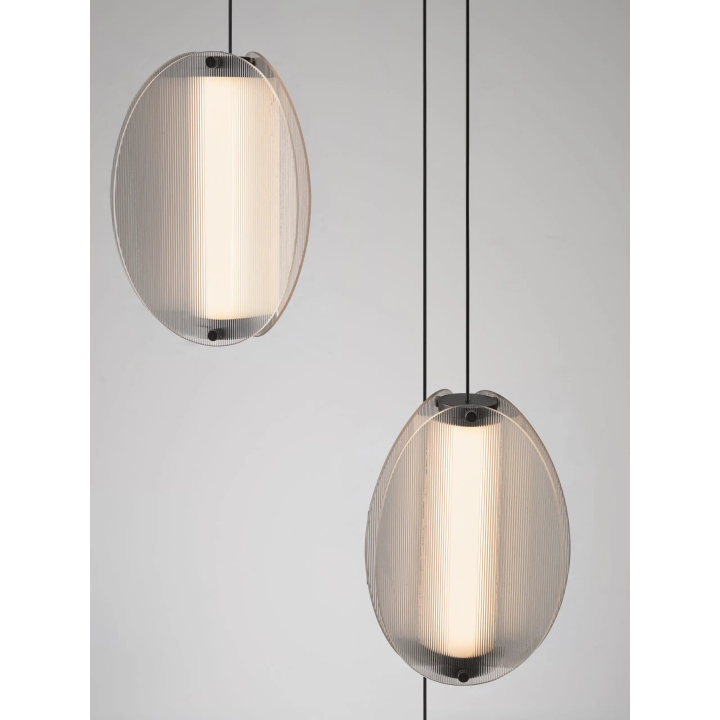 LUCES NOIR 24W 3000K dimmable glass LED pendant lamp