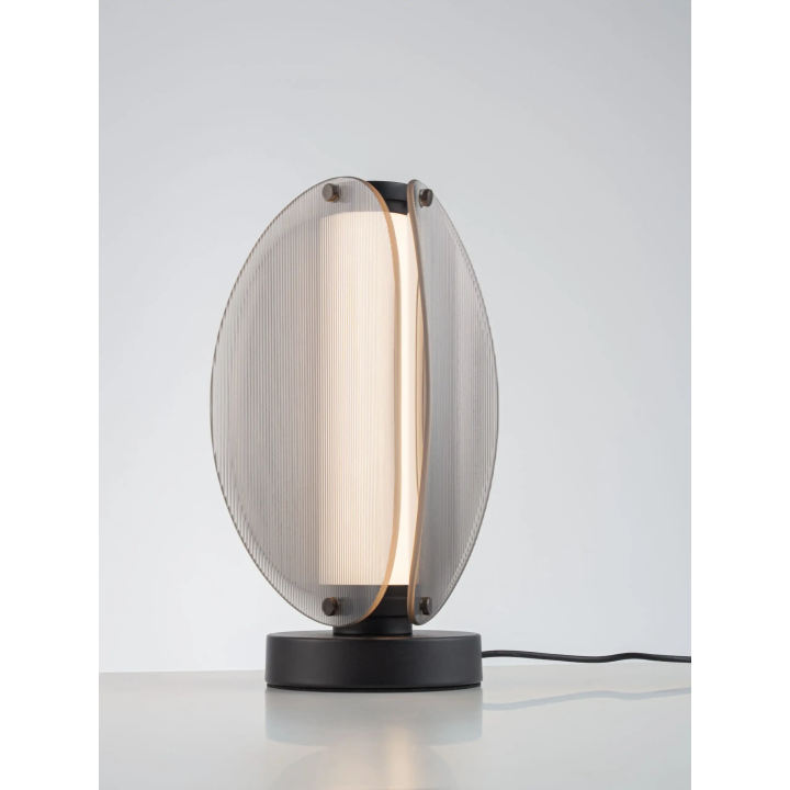 LUCES NOIR 9W 3000K LED table lamp, glass, black