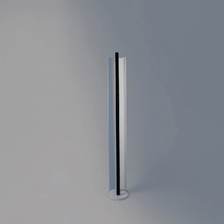 LOONARI VELORA FL LED floor lamp 27W 3000K black and white 158 cm