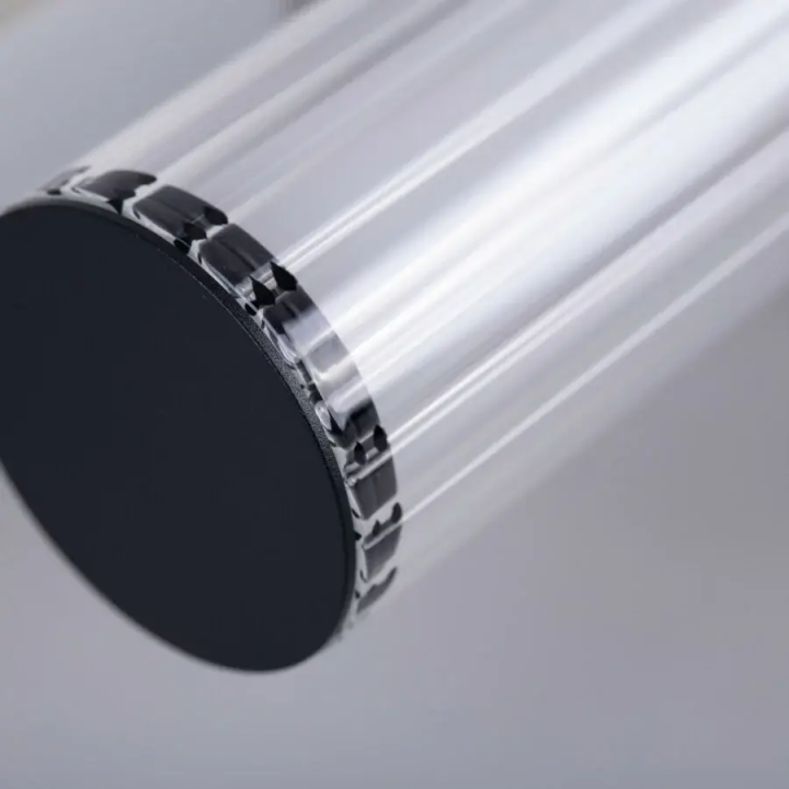 LOONARI RIVIA P LED tube pendant lamp (62 cm, 92 cm) with fluted glass