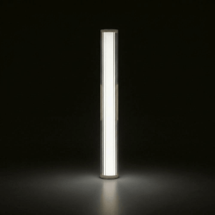 LOONARI RIVIA P lampa wisząca pionowa tuba LED z ryflowanym szkłem