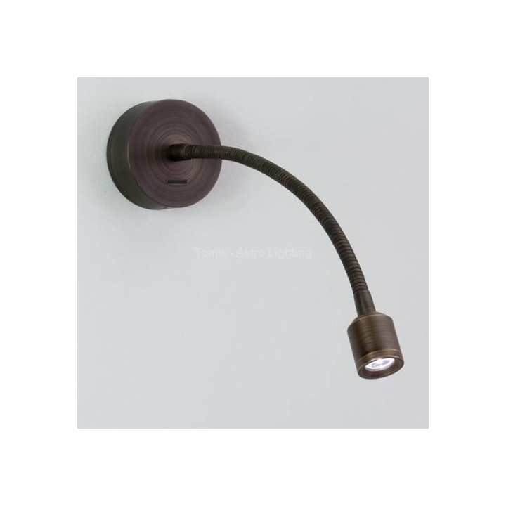 ASTRO wall lamp Fosso Switched brown, nickel LED 2,5W
