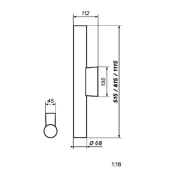LOONARI RIVIA WL kinkiet LED CCT 3000K/4000K IP44 3 rozmiary i kolory