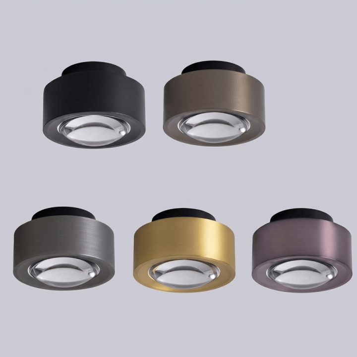 LOONARI CLARO SM adjustable LED ceiling fixture, 3000K, glass lens
