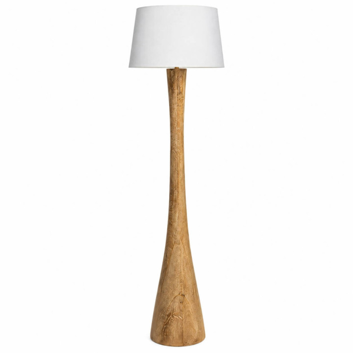 ADANI SCOTT AD368 floor lamp mango wood 156 cm with linen shade