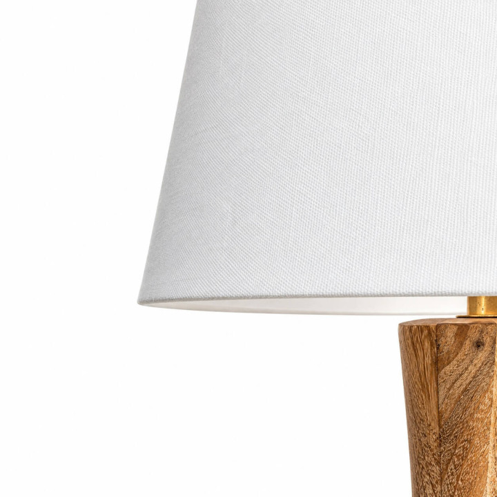 ADANI SCOTT AD368 floor lamp mango wood 156 cm with linen shade