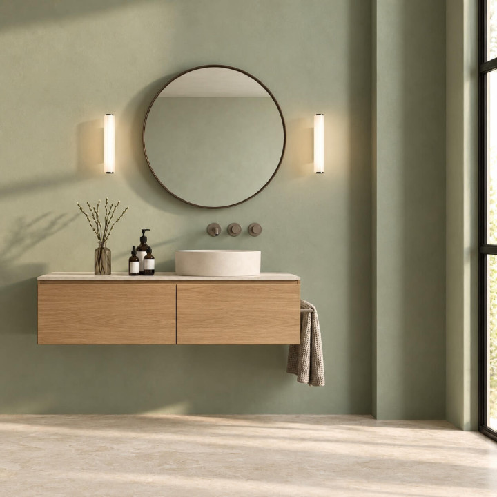 LOONARI RIVIA WL LED wall lamp CCT 3000K/4000K IP44 3 sizes and colors