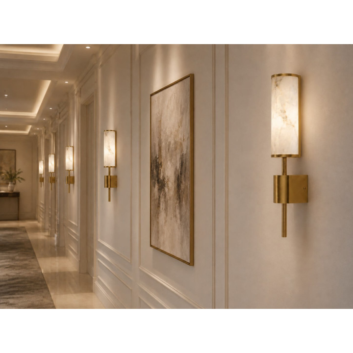 LUCES JUMILLA LE46083 LED wall lamp 12W 3000K elegant gold with marble