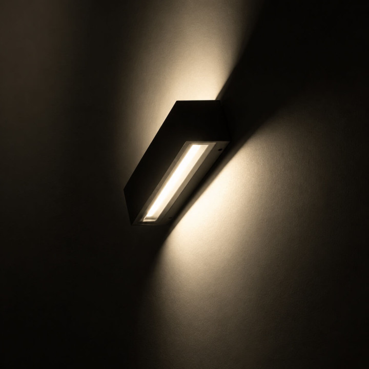 LOONARI MOLI outdoor wall lamp, up/down, LED, 3000K, 25cm/50cm