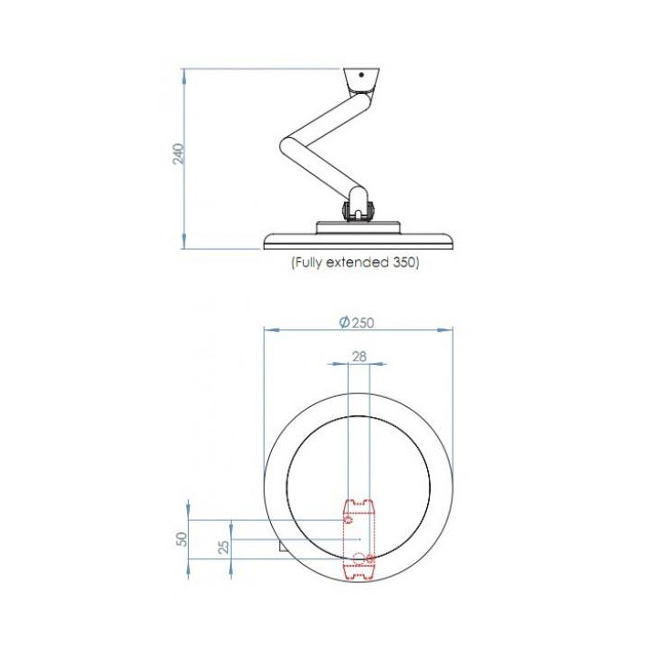 ASTRO Niimi Round 1163008 magnifying mirror chrome