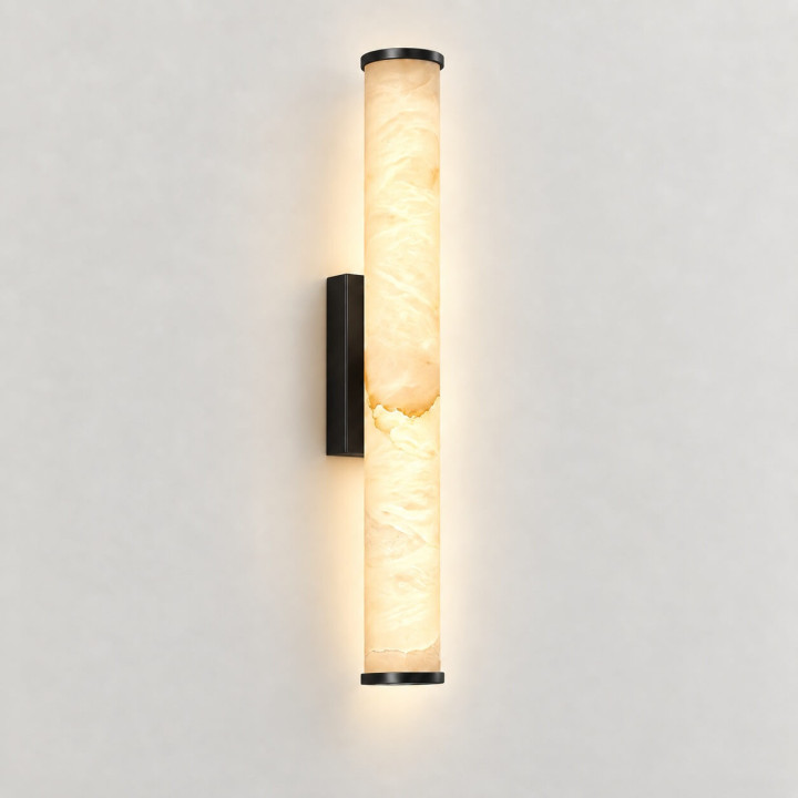 ALABASTRO AD338 kinkiet LED tuba hiszpański alabaster złoty, czarny