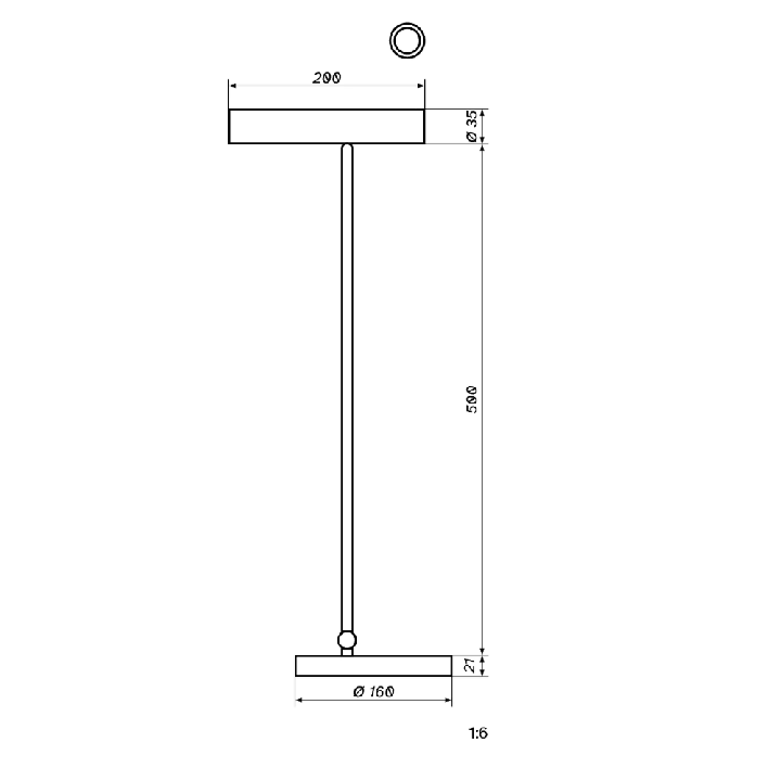 LOONARI STICK TL 8W LED desk lamp with charger and dimmer