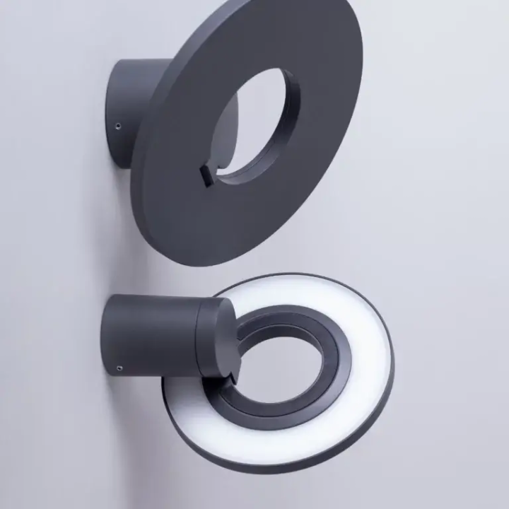 LOONARI ORIN WL adjustable outdoor LED wall light IP65 graphite finish