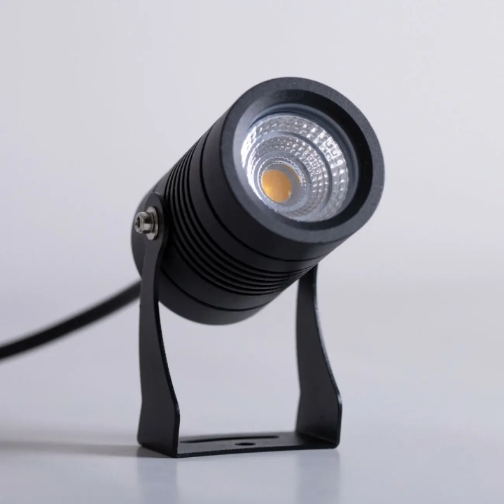 LOONARI VERSO 5W 24V IP67 black adjustable LED garden spotlight