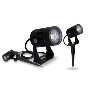 LOONARI VERSO reflektor ogrodowy LED 5W 24V IP67 czarny regulowany