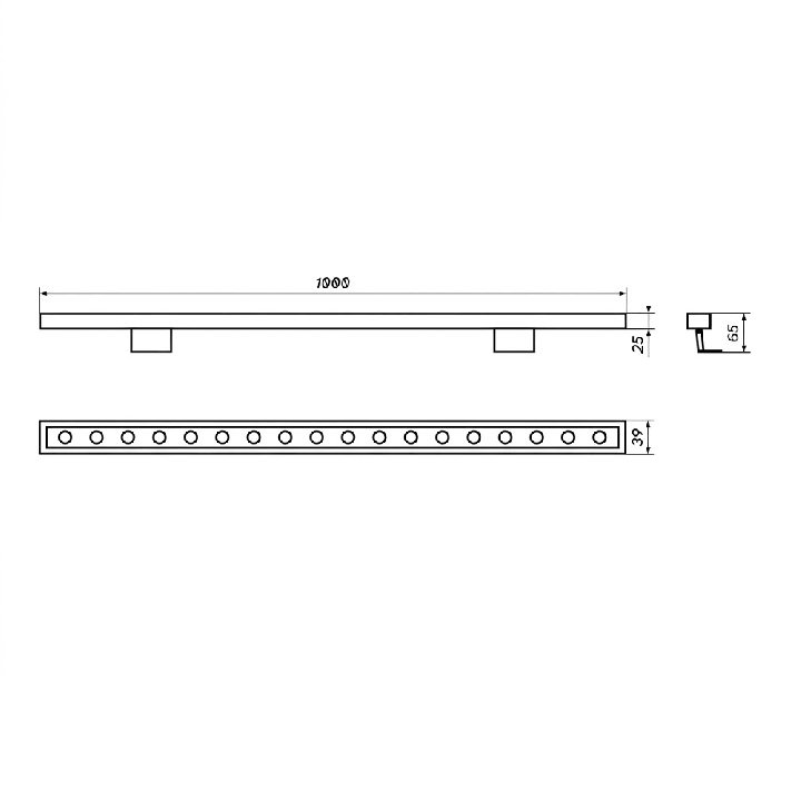 LOONARI ARANDA oprawa liniowa LED 18W IP66 oświetlenie elewacji 24V