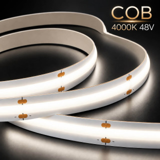 Profesjonalna taśma LED COB 8W/mb biała neutralna 4000K 48V do wnętrz IP20