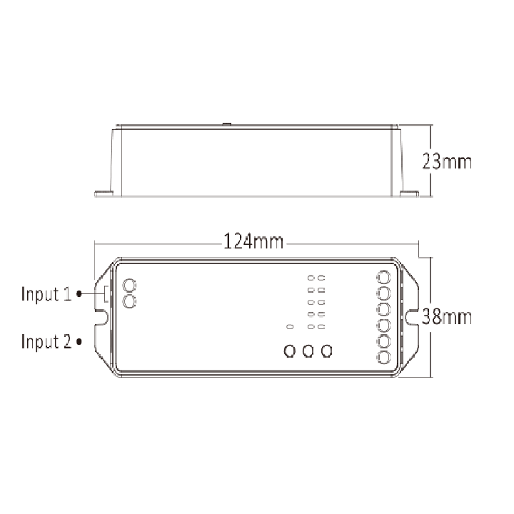 Kontroler 5w1 LED Matter 12-48VDC 15A Over WiFi + 2.4GHz RF ML5