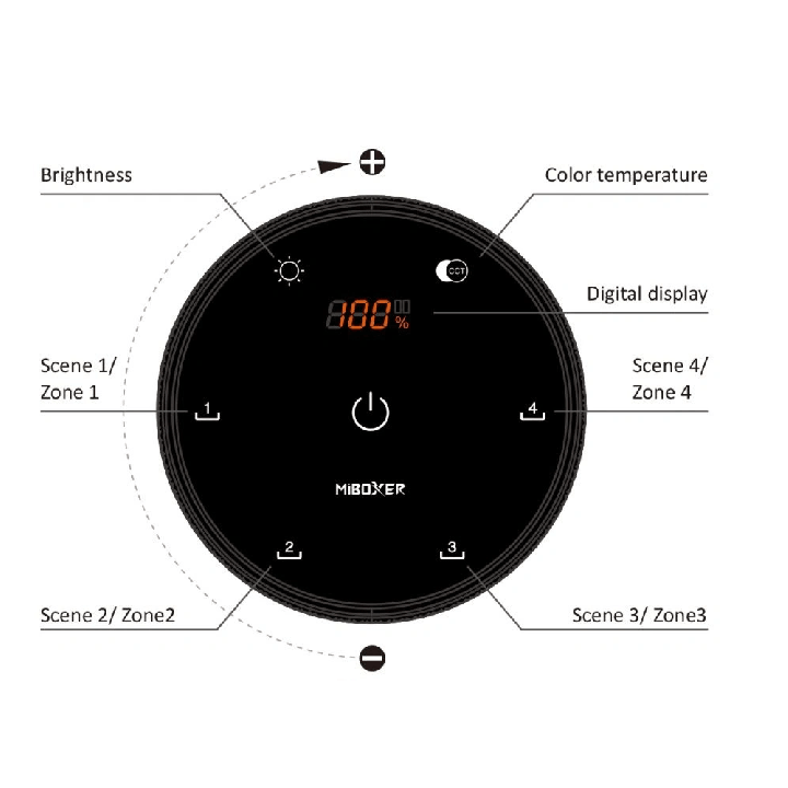 Knob Remote K5 CCT bezprzewodowy kontroler LED regulacja CCT i jasności