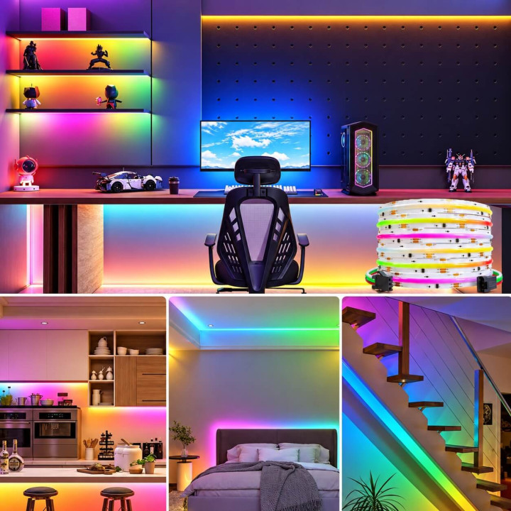 Professional RGBW COB 24V SPI Digital LED Strip &ndash; 5m and 10m Reels