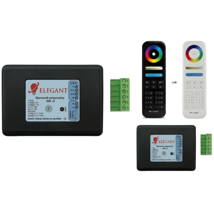 Elegant S80 5V-24V digital LED controller reacts to music