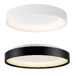 MAXLIGHT TORNADO C0235/6, C0291/2 plafon LED biały, czarny &Oslash;29cm, 48cm
