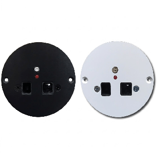 Elegant FS124 proximity and twilight switch, 12&ndash;24V DC, white/black