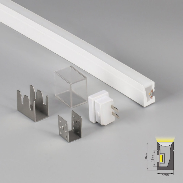 NEON FLEX silikonowy wąż LED zewnętrzny IP67 24V rolki 5m, 10m, 20m