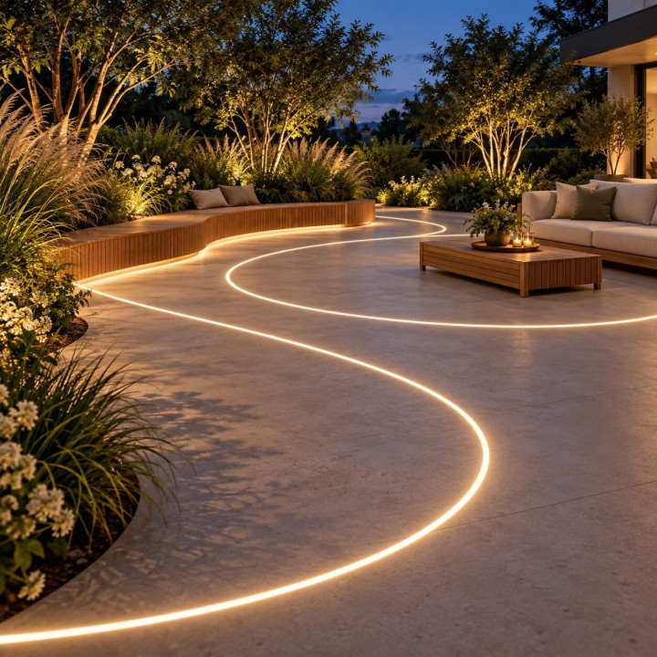 NEON FLEX silicone outdoor LED rope light IP67 24V &ndash; 5m, 10m and 20m rolls