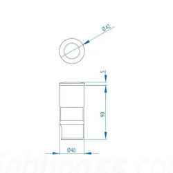 ASTRO external recessed luminaire Terra 42 1201007