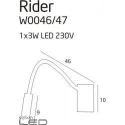 MAXlight Rider White W0047 wall lamp