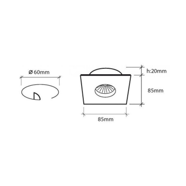 BPM SU Classic LED 10W, 7W IP65 biała, czarna, alu, złota