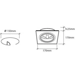 BPM KATLI 4250 LED 16W biała 3000K, 4000K