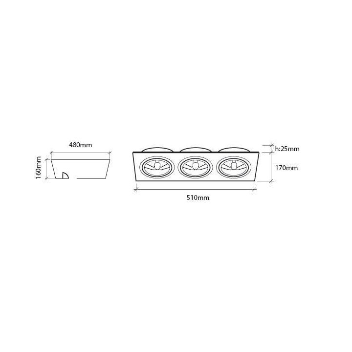 BPM KATLI 3052 12V, 230V aluminium szczotkowane