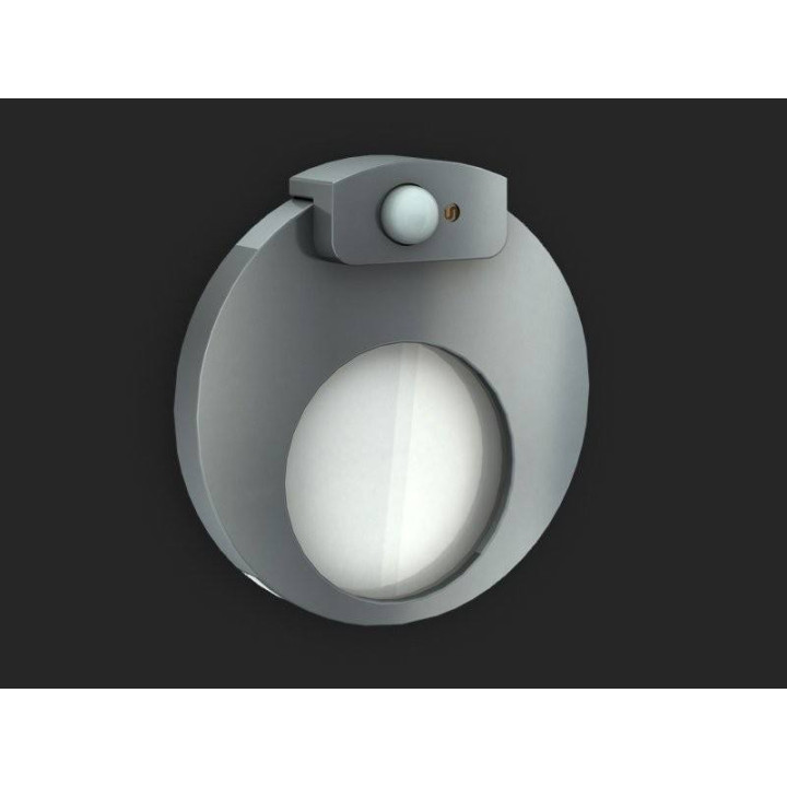 Aluminum Round LED luminaire Ledix Muna PT 14V DC with motion sensor and dusk sensor