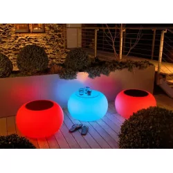 MOREE Table / pouffe Bubble Outdoor LED