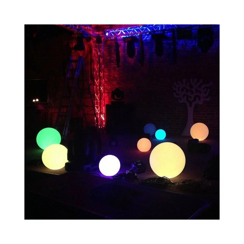 LED solar ball lamp GARDEN BALL RGB 30cm, 40cm