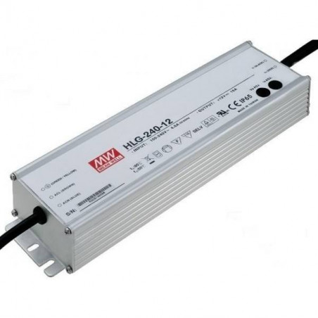 LED Power Supplies Mean Well   192W 16A HLG-240-12 12V DC Waterproof IP65 