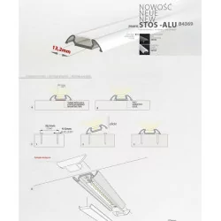 Profil led STOS - ALU anodowany 1m