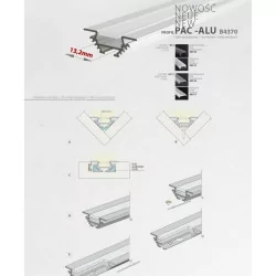 Profil led PAC LED profile anodized