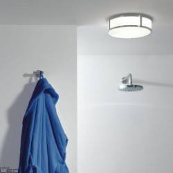 ASTRO Mashiko Round 230 bathroom ceiling lamp, chrome or bronze