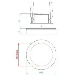 ASTRO Vancouver 230V  Bathroom downlight 1229003