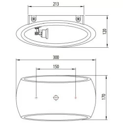 ASTRO Aria 300 1300001 elegancki kinkiet gipsowy 1xE27