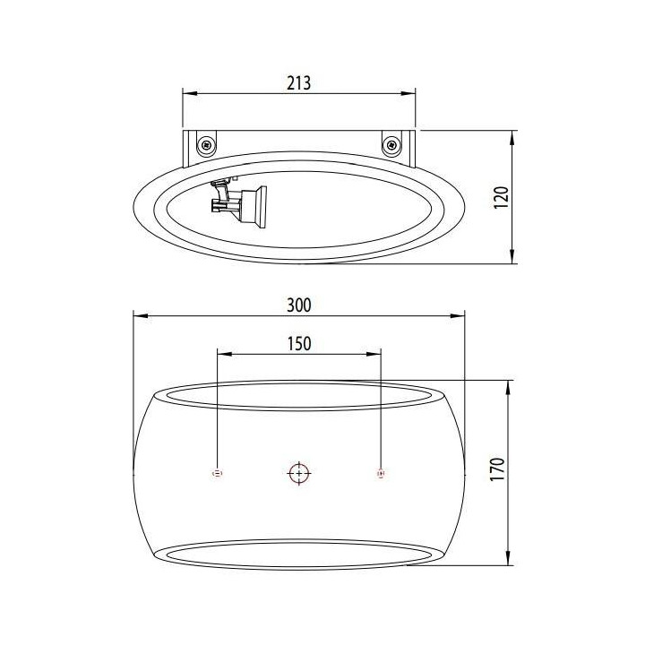 ASTRO Aria 300 1300001 Interior wall light