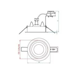 ASTRO Taro Round Fixed 230V 1240013 Downlight