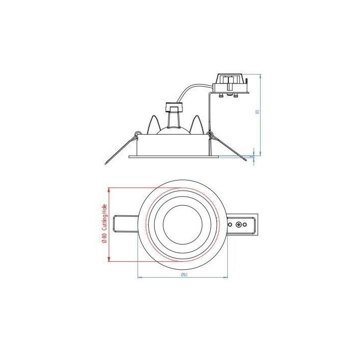 ASTRO Taro Round Fixed 230V 1240013 Downlight