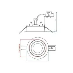 ASTRO Taro Round Adjustable 5641, 5637 Downlight 230V